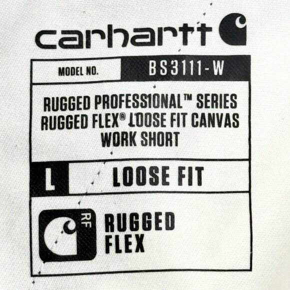 NWT Carhartt Women's Rugged Flex Outdoor Blue Canvas Work Shorts Sz 14 Inseam 10 - Picture 12 of 12